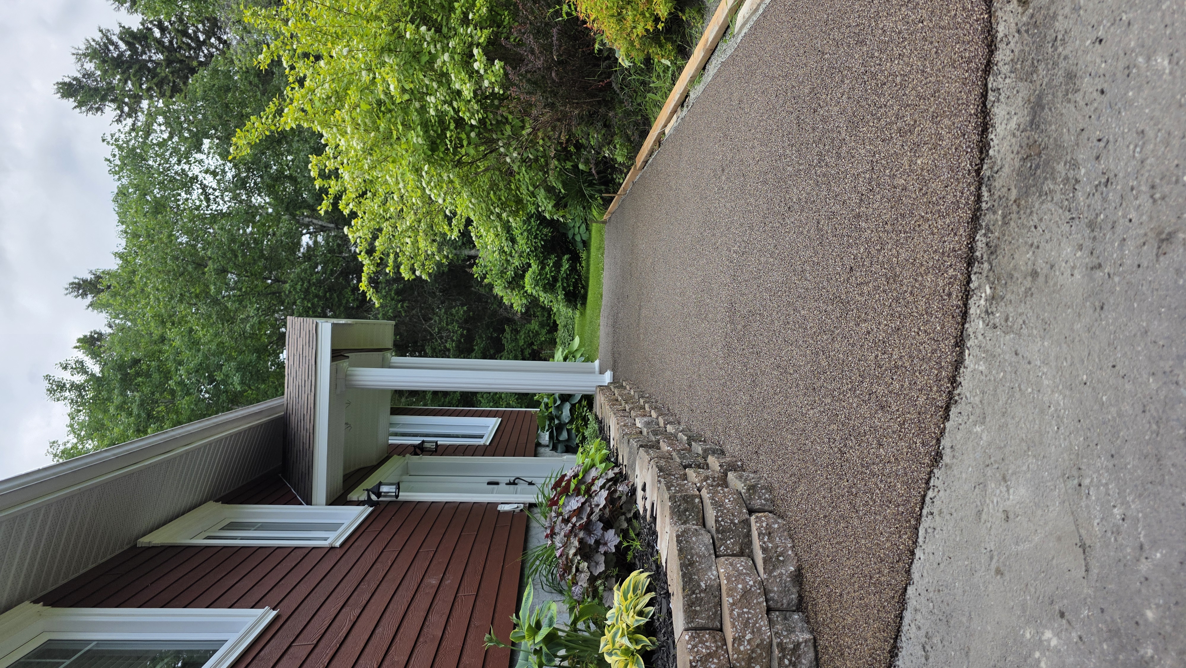 Cour arrière résidentielle